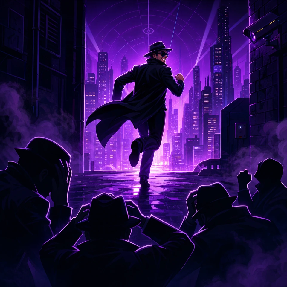 Spy Instant result artwork showing the spy escaped outcome